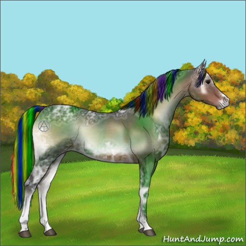 Horse Color:Painted Brown Ice Onyx
