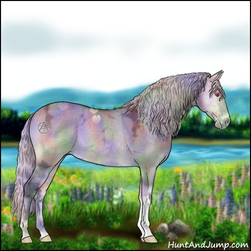 Horse Color:Nacre Silver Brown Chinchilla Ice Onyx