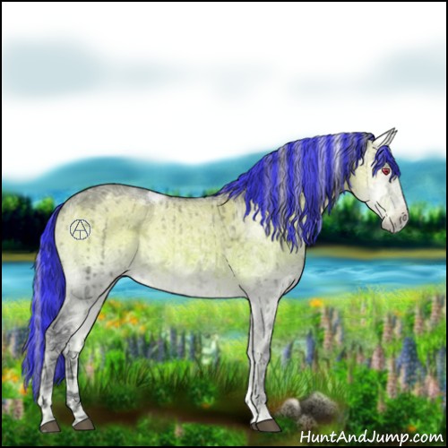 Horse Color:Painted Silver Brown Chinchilla Ice Onyx Brindle