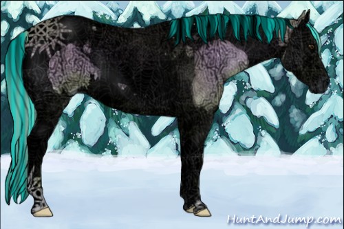 Horse Color:Void Painted Watercolor Palomino Ice Onyx Splash Tobiano Rabicano