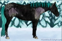Horse Color:Void Painted Watercolor Palomino Ice Onyx Splash Tobiano Rabicano
