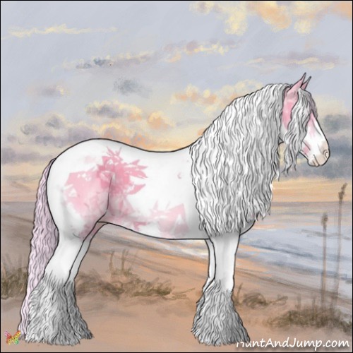 Horse Color:Watercolor Silver Perlino Dun Splash Tobiano