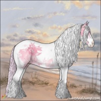 Horse Color:Watercolor Silver Perlino Dun Splash Tobiano 