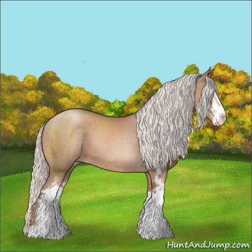 Horse Color:Silver Black Pearl Sabino