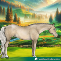 Horse Color:Silver Smoky Black Pearl 