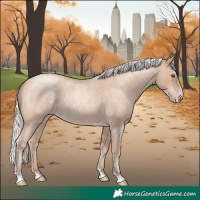 Horse Color:Silver Classic Champagne Roan