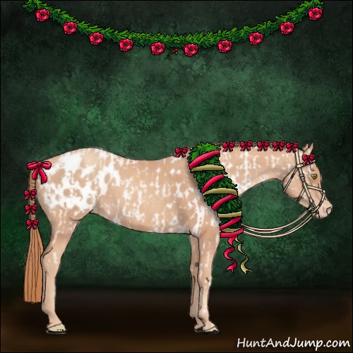 Horse Color:Gold Champagne Near Leopard and Gold Champagne Blanket