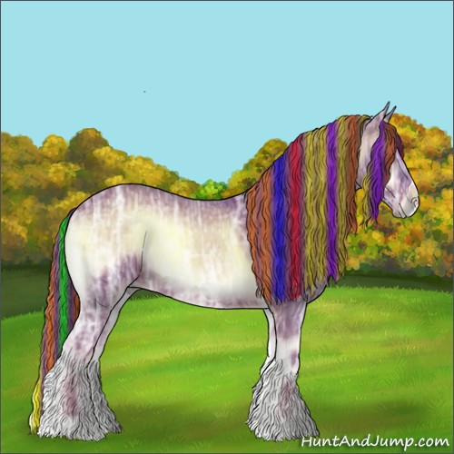 Horse Color:Painted Watercolor Red Onyx Ice
