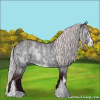 Horse Color:Chocolate Silver Bay Chinchilla Ice Roan Sabino 