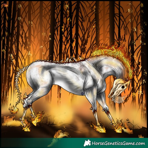 Horse Color:Chocolate Brown Chinchilla Dun Sabino Splash 