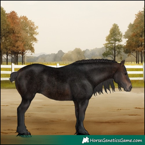 Horse Color:Void Brown Roan