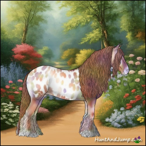 Horse Color:Nacre Gold Champagne Onyx Appaloosa