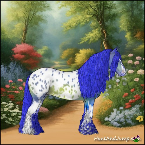 Horse Color:Watercolor White Spotted Bay Blanket 