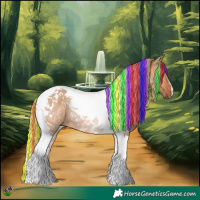 Horse Color:Painted Silver Bay Dun Tobiano Rabicano 