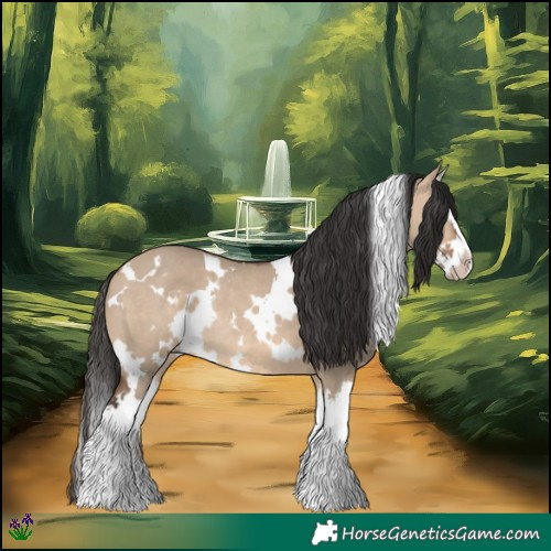 Horse Color:White Spotted Bay Dun Splash Rabicano 