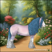 Horse Color:Watercolor Amber Champagne Onyx Splash