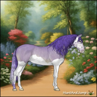 Horse Color:Watercolor Bay Splash Rabicano 