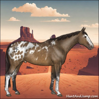 Horse Color:White Spotted Buckskin Dun Appaloosa Rabicano