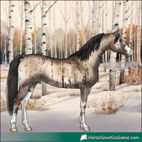 Horse Color:Liver Red Dun Onyx Brindle