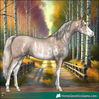 Horse Color:Liver Chestnut Pearl Mushroom Sabino Rabicano 