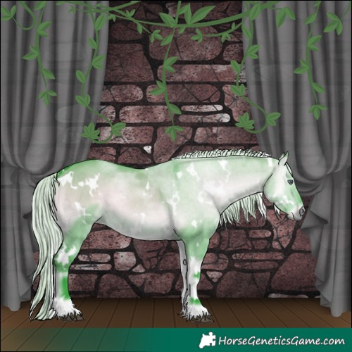 Horse Color:Watercolor White Spotted Silver Brown Chinchilla Onyx 