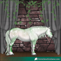 Horse Color:Watercolor White Spotted Silver Brown Chinchilla Onyx 