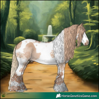 Horse Color:Red Dun Splash Tobiano