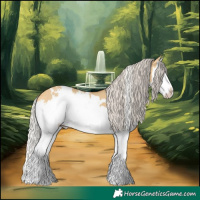 Horse Color:White Spotted Silver Buckskin Dun Splash 