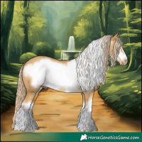 Horse Color:White Spotted Palomino Dun Frame Rabicano 