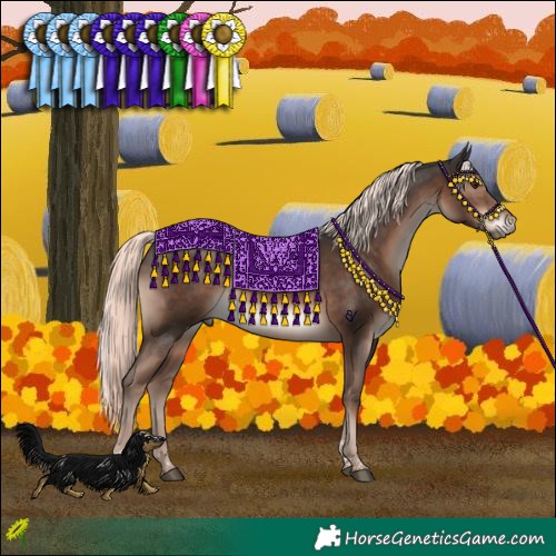 Horse Color:Liver Chestnut Mushroom Tobiano 