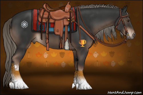 Horse Color:Liver Chestnut Mushroom Tobiano 