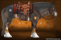 Horse Color:Liver Chestnut Mushroom Tobiano 