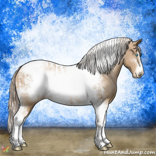 Horse Color:Chocolate Palomino Pearl Tobiano Frame and Chocolate Palomino Pearl Tobiano Frame