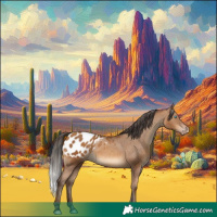 Horse Color:Gray Amber Champagne Appaloosa Rabicano 