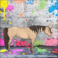 Horse Color:Amber Champagne Roan 