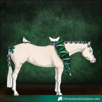 Horse Color:Cremello Splash  and Cremello Splash 
