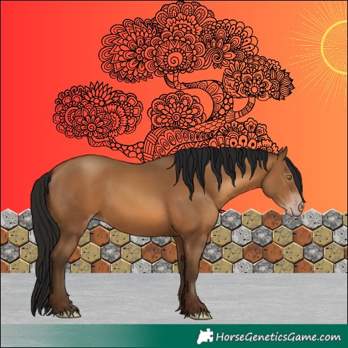 Horse Color:Gray Amber Champagne 