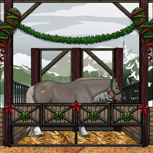 Horse Color:Silver Black Tobiano 