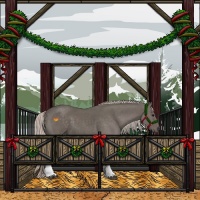 Horse Color:Silver Black Tobiano 