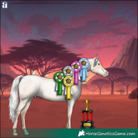 Horse Color:White Spotted Silver Sable Champagne Roan Pearl Dun