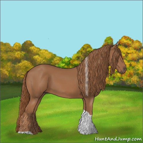 Horse Color:Chestnut Tobiano