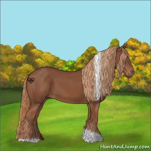 Horse Color:Chestnut Tobiano