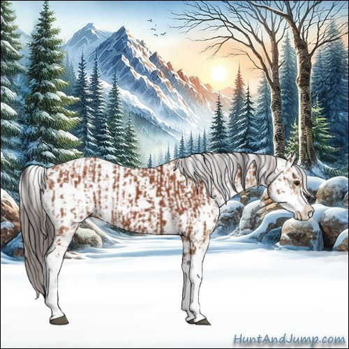Horse Color:Bay Sabino  and Amber Champagne Sabino 