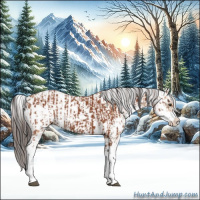 Horse Color:Bay Sabino  and Amber Champagne Sabino 