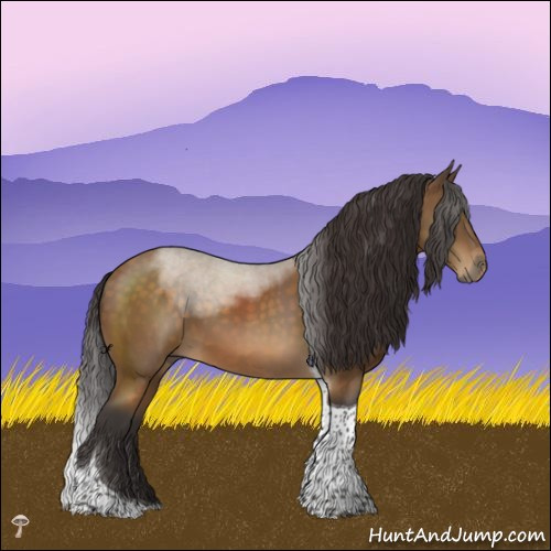 Horse Color:Buckskin Mushroom Tobiano 