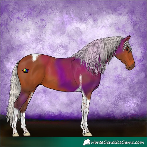 Horse Color:Silver Bay Tobiano 