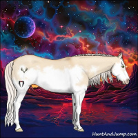 Horse Color:Silver Classic Champagne Dun Splash Frame 