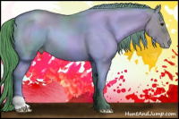 Horse Color:Watercolor Black Pearl 