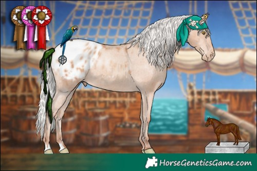 Horse Color:Silver Sable Champagne Blanket 