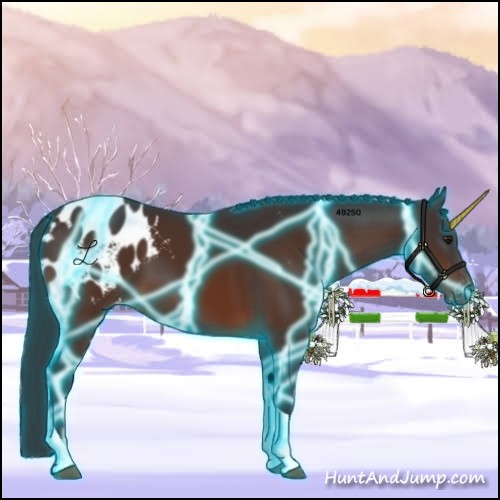 Horse Color:Thunderstruck Brown Tobiano Appaloosa 